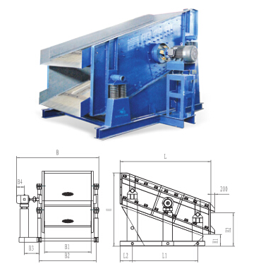 圓振動篩結(jié)構圖